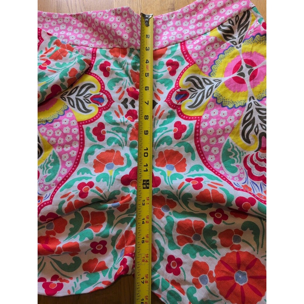 NWT BODEN 100%Linen Pants Wide Legs Floral Paisley Size 12 British Style $160 - Picture 11 of 14